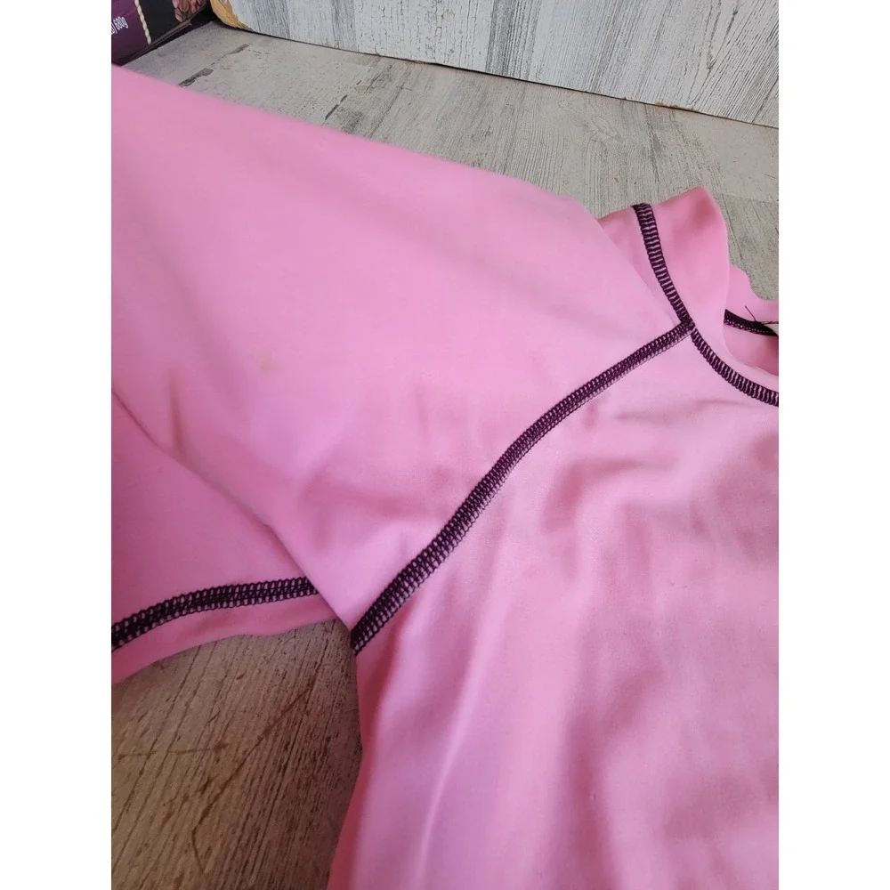 Hannah Anderson toddler small/ medium? pink shirts on black rash guard long